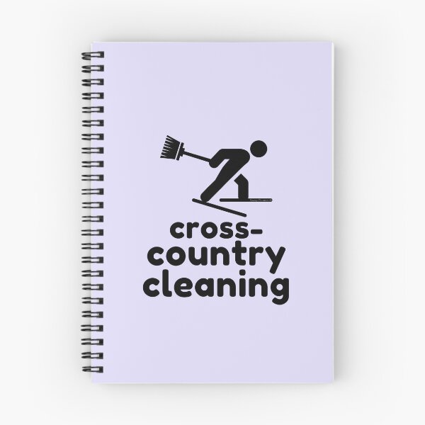 Item preview, Cross Country Cleaning Skier With Broom Housekeeper Janitor designed and sold by SavvyCleaner.