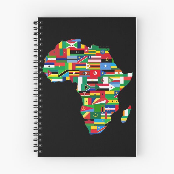 Artikelvorschau, Afrika-Karte mit Flaggen entworfen und verkauft von pereirashop.