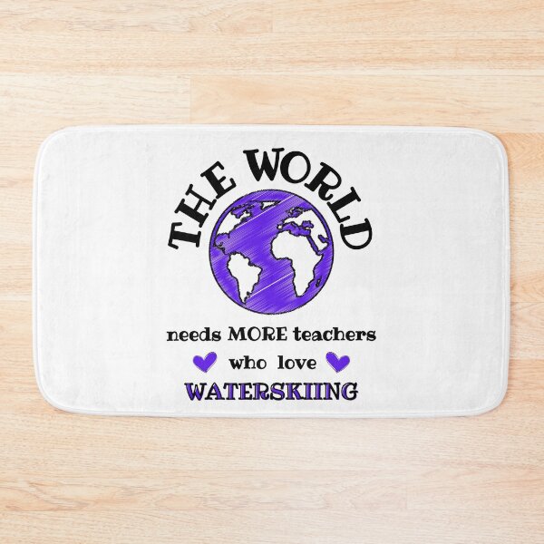 Item preview, The world needs more teachers who love waterskiing designed and sold by TheGreenGoat.