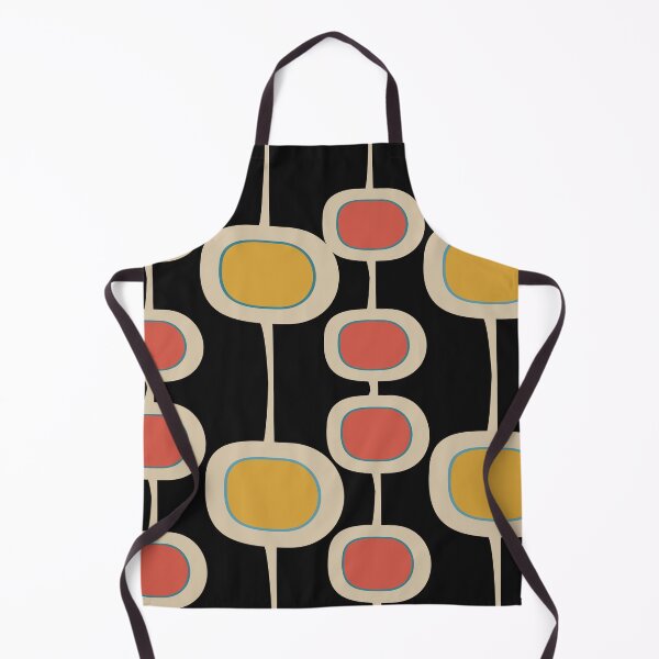 Item preview, Mid Mod Retro Bubbles in Yellow and Peach on Turquoise designed and sold by LisWilliams.