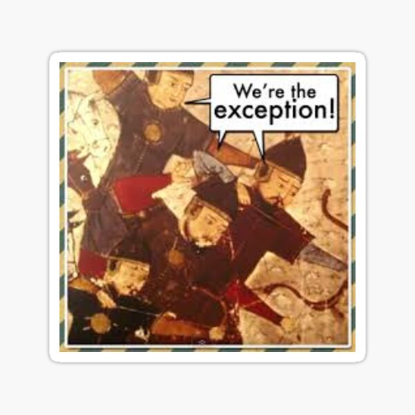 Item preview, We're the Exception! designed and sold by mikxt.