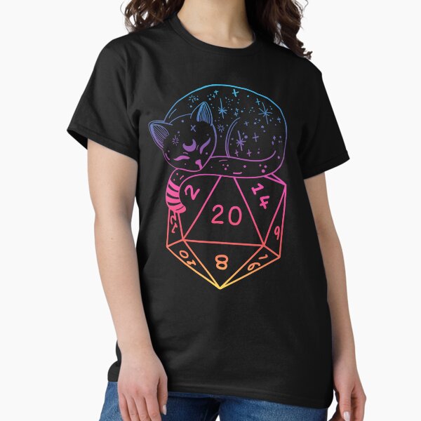 Item preview, D20 CAT: Rainbow dnd dice. designed and sold by DungeonAtelier.