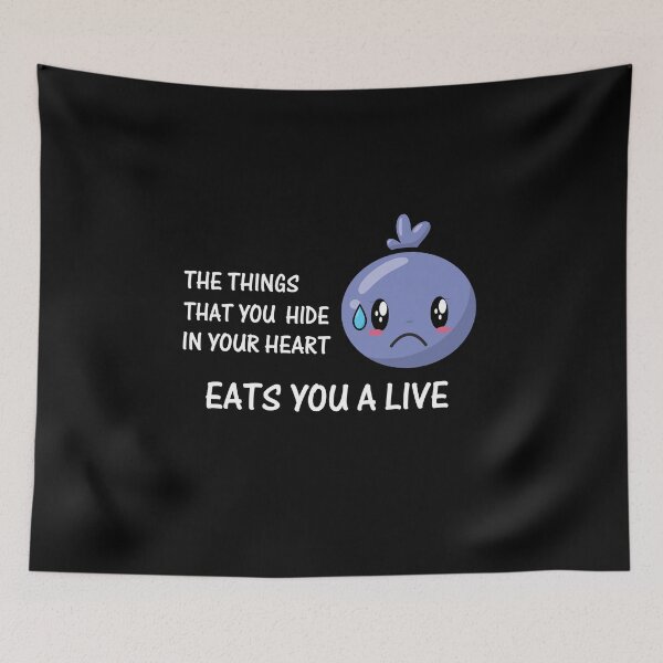 Item preview, the things that you hide in your heart eats you alive - sad feelings designed and sold by RAKANSHIRTS.