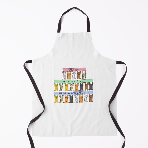 Item preview, March 21st Happy Birthday Cartoon Cats designed and sold by KateTaylor.