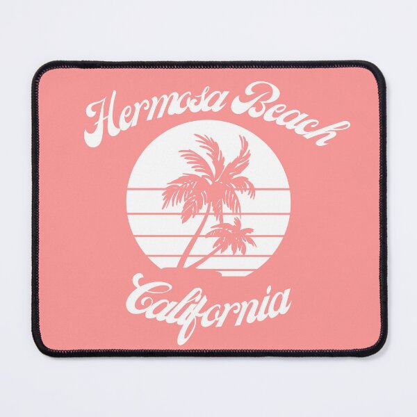 Item preview, Hermosa Beach California (White + Coral) designed and sold by Just-Basic.