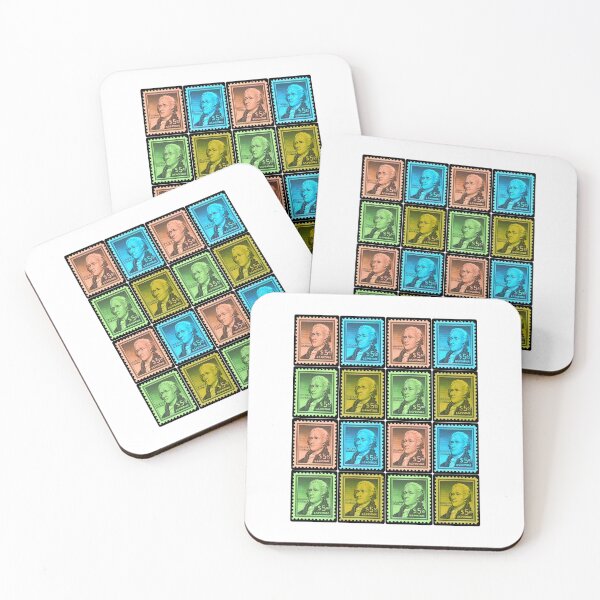 Item preview, Alexander Hamilton Stamp Warhol Style designed and sold by BetelgeuseX3.