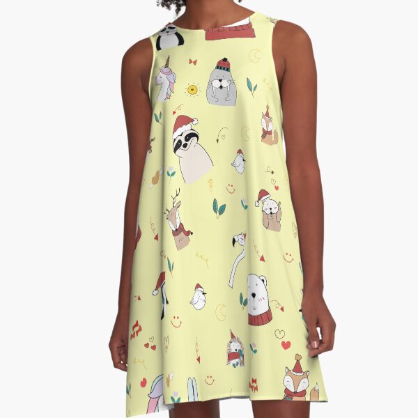 Dress with 2025 animals on it