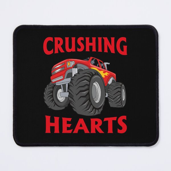 Item preview, Valentines Day Boy Crushing Heart Monster Truck designed and sold by Tatus Brinal.