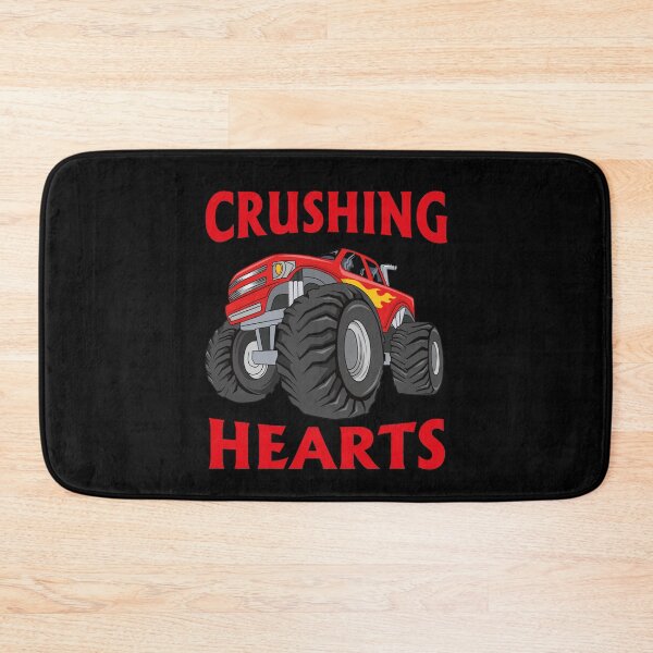 Item preview, Valentines Day Boy Crushing Heart Monster Truck designed and sold by Tatus Brinal.