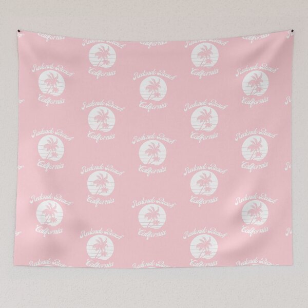 Item preview, Redondo Beach California (White + Light Pink) designed and sold by Just-Basic.