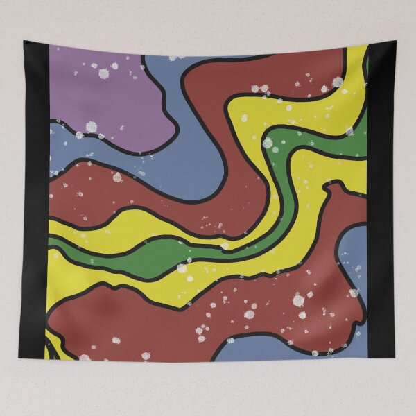 Item preview, Rich Earthy Abstract Retro Liquid Swirls designed and sold by JadedLilacsArt.
