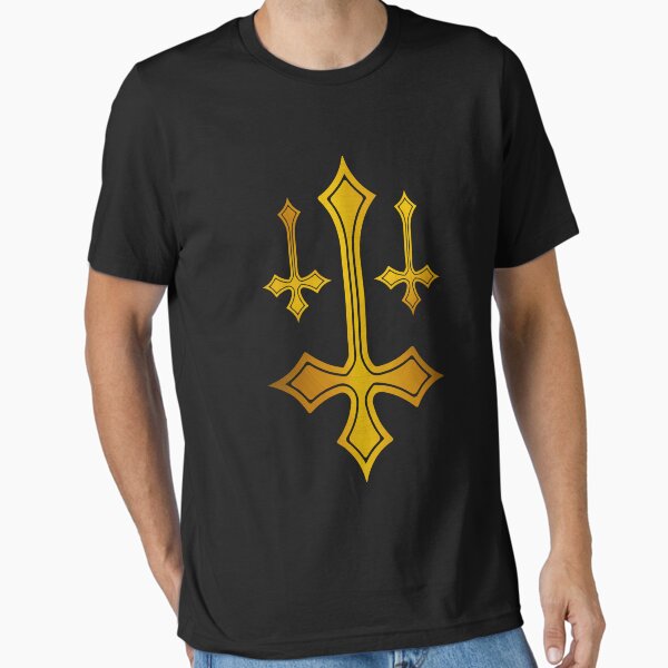 Vista previa del artículo con la obra «Cruz - Petros Corss - Cruz Dorada», diseñado y vendido por DZ-Merch.