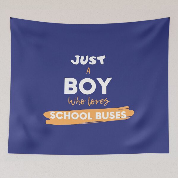 Item preview,  JUST A BOY WHO LOVES SCHOOL BUSES designed and sold by Innovational.