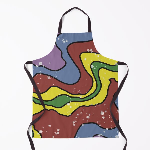 Item preview, Rich Earthy Abstract Retro Liquid Swirls designed and sold by JadedLilacsArt.