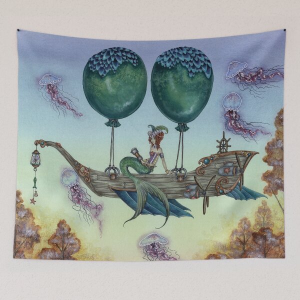Item preview, Dreaming On Aquamarine Tides designed and sold by AmyBrownArt.