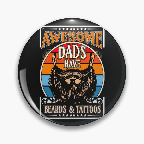 Item preview, Dads Tattoo Beard Mustache Inked  designed and sold by ClamenTaon.