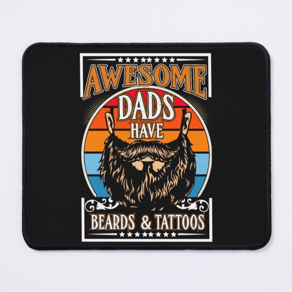 Item preview, Dads Tattoo Beard Mustache Inked  designed and sold by ClamenTaon.