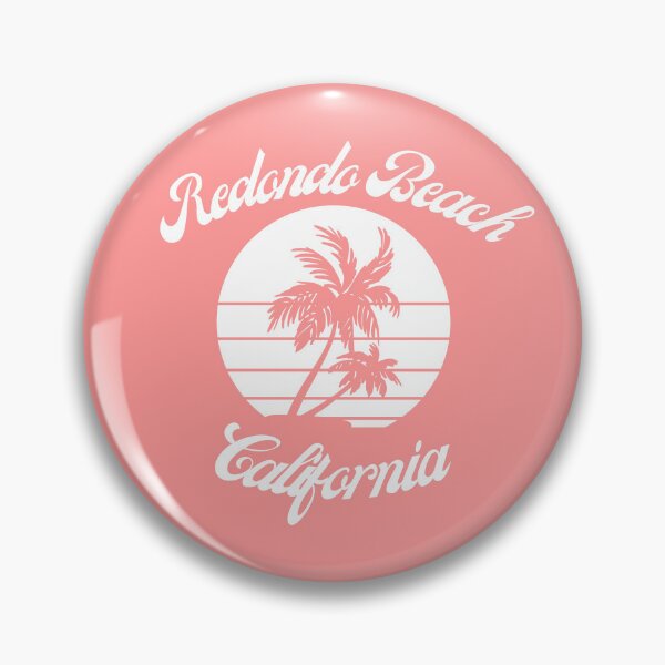 Item preview, Redondo Beach California (White + Coral) designed and sold by Just-Basic.