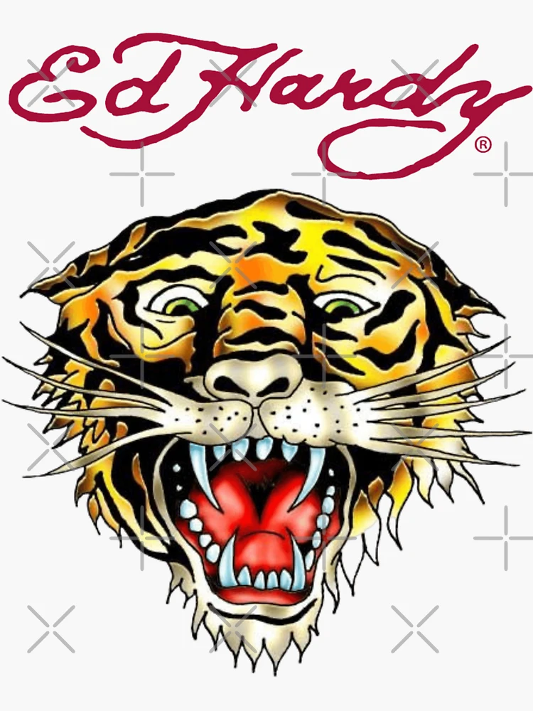 ed hardy tiger tattoo Sticker by ismawak