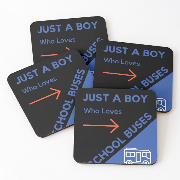 Item preview, JUST A BOY WHO LOVES SCHOOL BUSES designed and sold by Innovational.