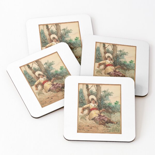 Item preview, Resting and Relaxing French Musketeer Sticker designed and sold by SowCow.
