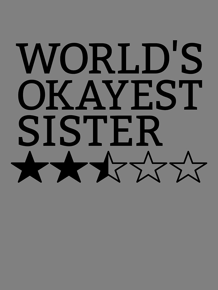 Thumbnail 3 von 3, Tuch, World's Okayest Sister Gift Idea World's Okayest Sister Gear designt und verkauft von DynamicDesign.