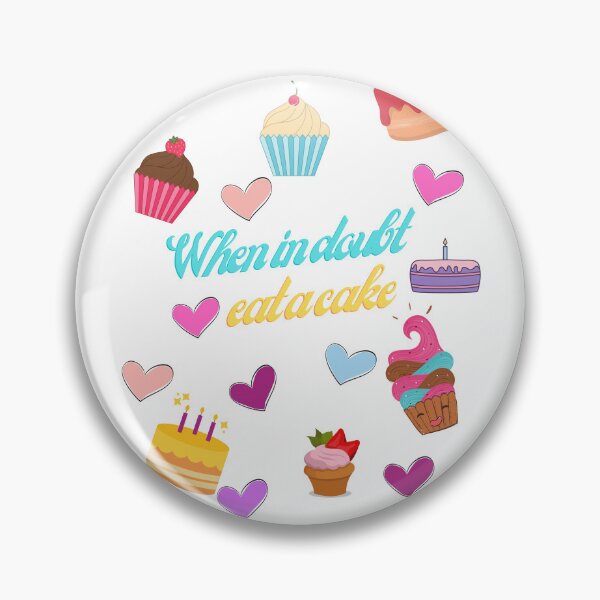 Item preview, When in doubt eat a cake  designed and sold by Hilary Thwaites.