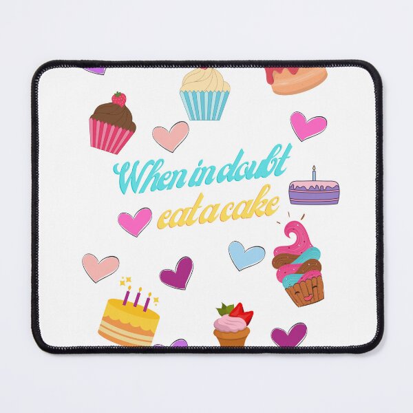 Item preview, When in doubt eat a cake  designed and sold by Hilary Thwaites.