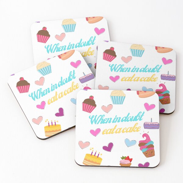 Item preview, When in doubt eat a cake  designed and sold by Hilary Thwaites.