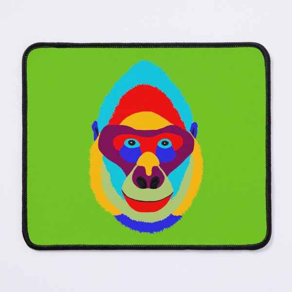 Item preview, Abstract Pop Art Multicolored Happy Smiling Gorilla designed and sold by Jane Domenech.
