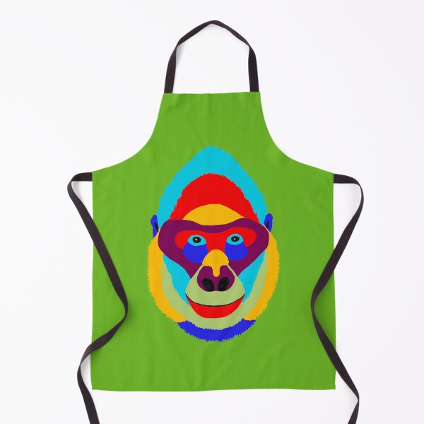 Item preview, Abstract Pop Art Multicolored Happy Smiling Gorilla designed and sold by Jane Domenech.