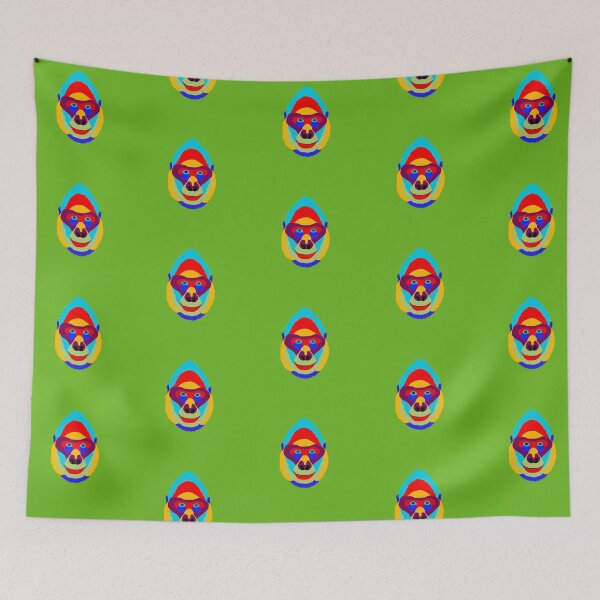 Item preview, Abstract Pop Art Multicolored Happy Smiling Gorilla designed and sold by Jane Domenech.