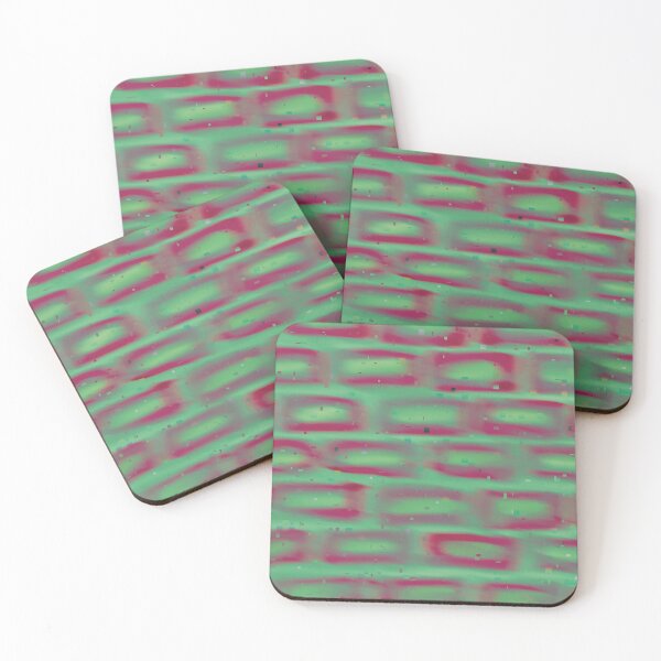 Item preview, Trippy Glitched Brick Wall Pattern designed and sold by JadedLilacsArt.