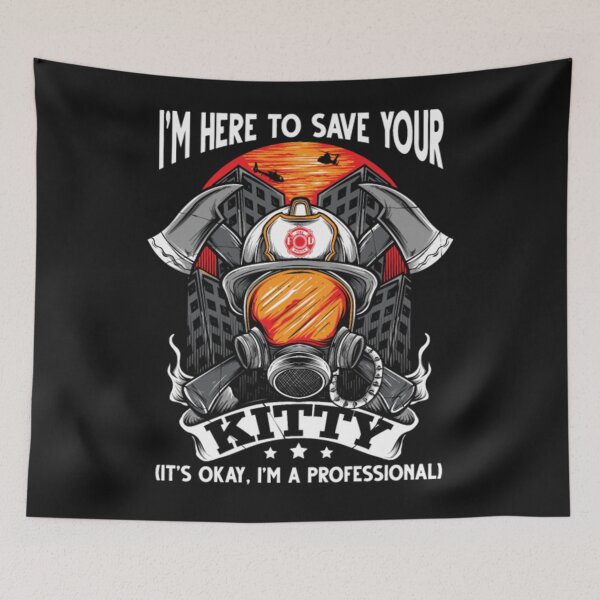 Item preview, Firefighter Joke Cat Rescue save your designed and sold by ClamenTaon.
