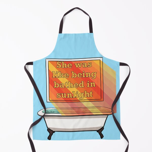 Item preview, She was like being bathed in sunlight - Andrew Garfield Quote - Blue Background designed and sold by gaslight-n.