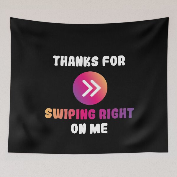 Item preview, Thanks For Swiping Right Gradient Design designed and sold by pedrored369.