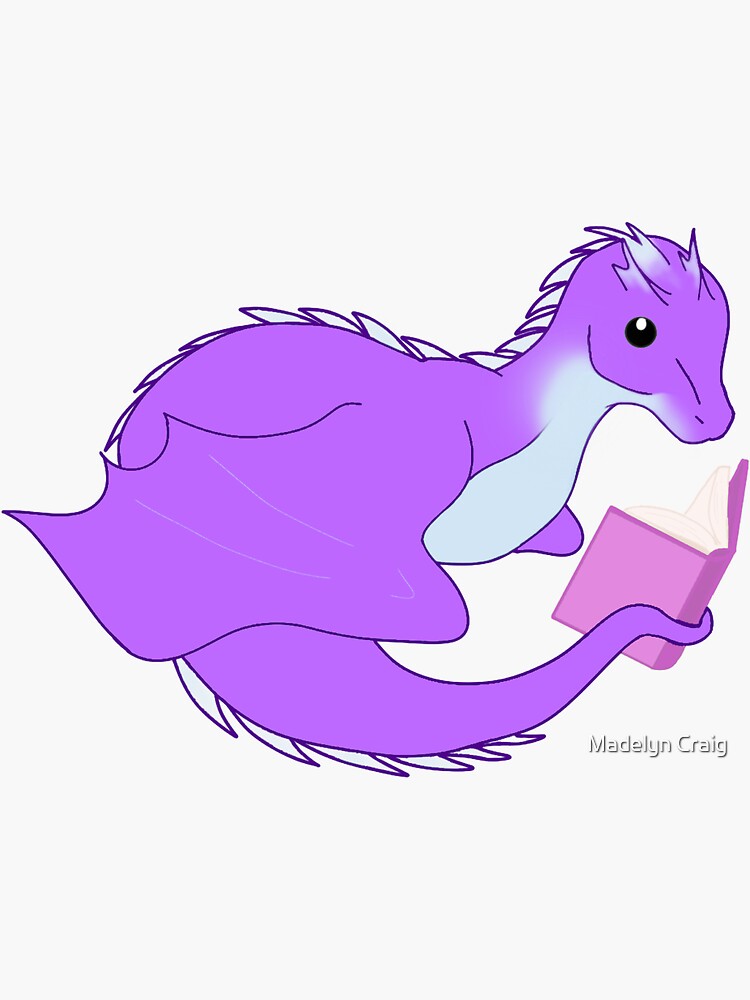 Purple Bookwyrm by mrcraig1234