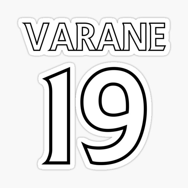 Raphael Varane No. 19 Jersey Sticker