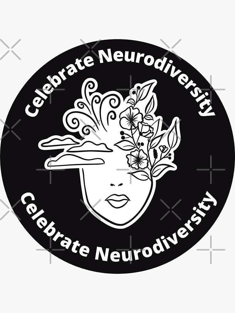 Thumbnail 3 of 3, Sticker, Celebrate Neurodiversity designed and sold by Fatamimosh.