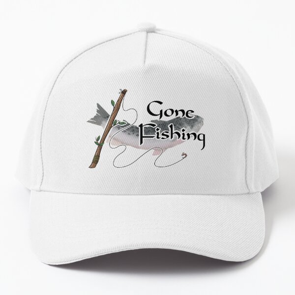 Gone Fishing Cap for Sale by LittleSunShoppe