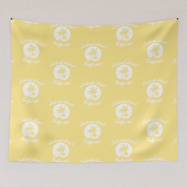 Item preview, Redondo Beach California (White + Yellow) designed and sold by Just-Basic.