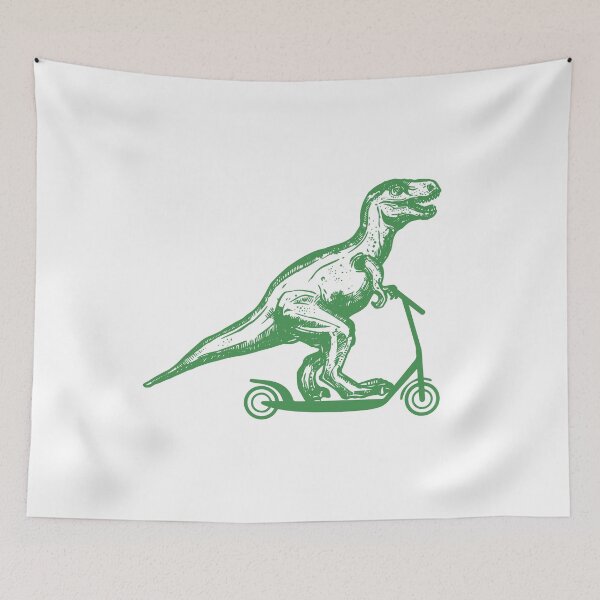 Item preview, dinosaur on a scooter! designed and sold by thepalefox.