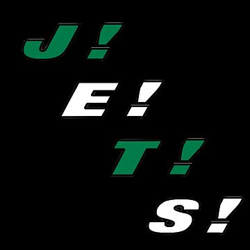 New York Jets Funky Retro J-E-T-S Chant Sticker for Sale by GangGreenGear