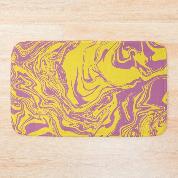 Item preview, Pink and Yellow Liquid Swirls Retro Pattern designed and sold by JadedLilacsArt.