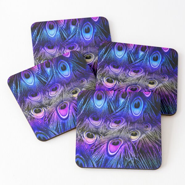 Item preview, Dark Background With Peacock Feathers Decoration In Soft And Blur Style designed and sold by NawalMagdy.
