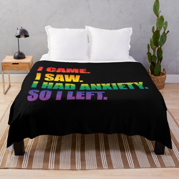 Item preview, Rainbow I came - I Saw - I Had Anxiety Distressed designed and sold by RoguePixel.