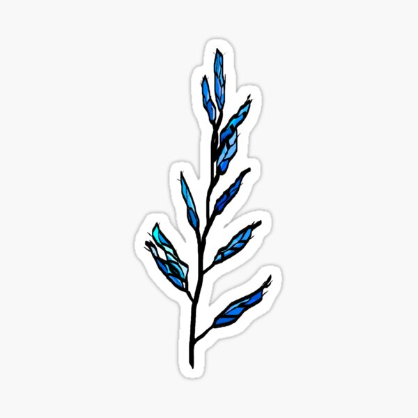 "Blue Whole Grain" Sticker for Sale by GloriusLight Redbubble
