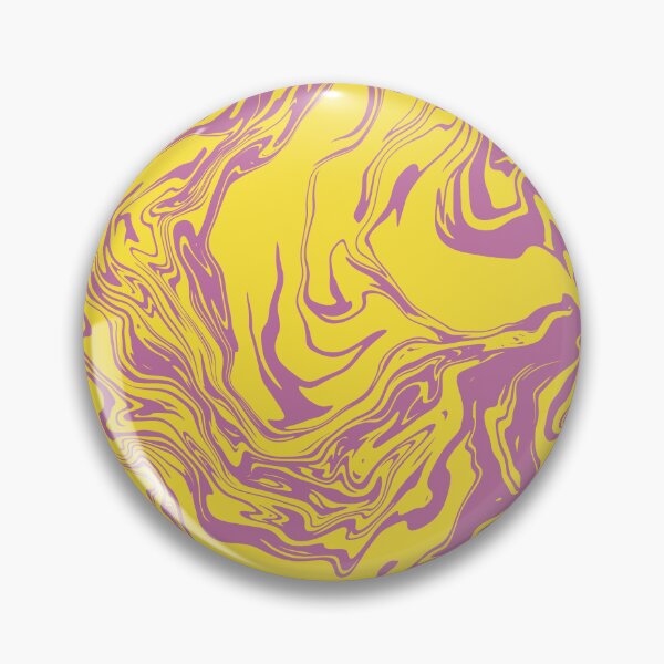 Item preview, Pink and Yellow Liquid Swirls Retro Pattern designed and sold by JadedLilacsArt.