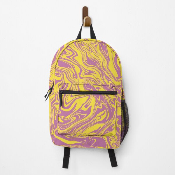 Item preview, Pink and Yellow Liquid Swirls Retro Pattern designed and sold by JadedLilacsArt.
