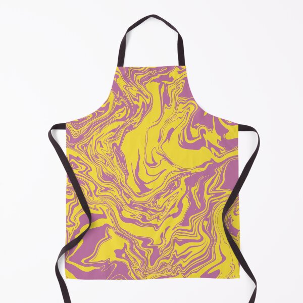 Item preview, Pink and Yellow Liquid Swirls Retro Pattern designed and sold by JadedLilacsArt.